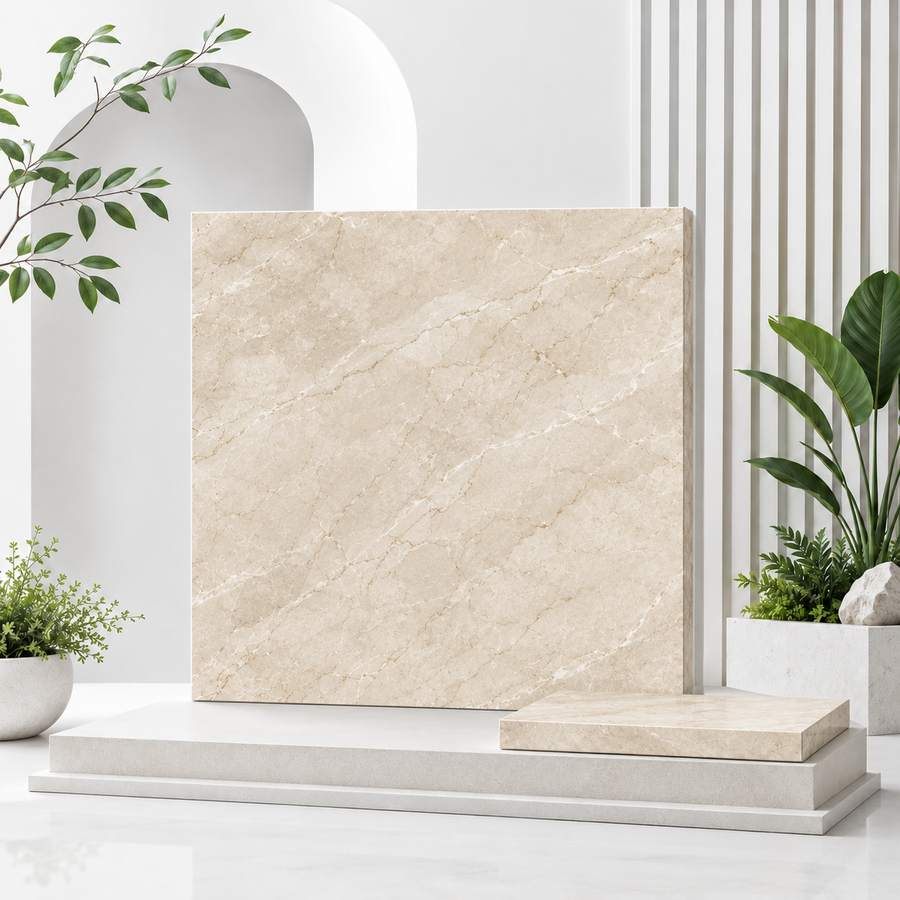 Queen Beige Marble